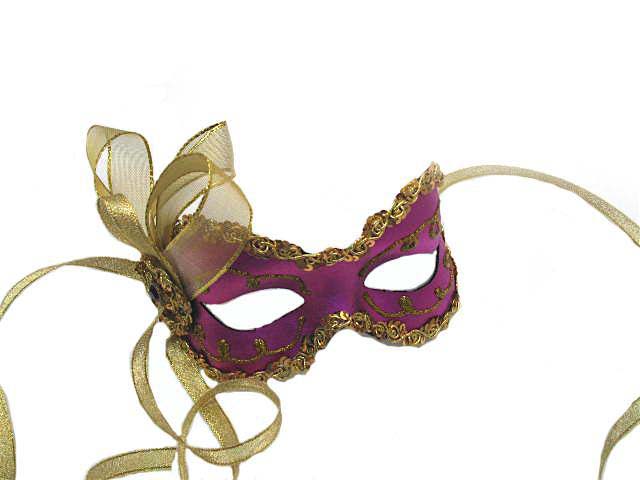 purple angelina sequin masquerade mask