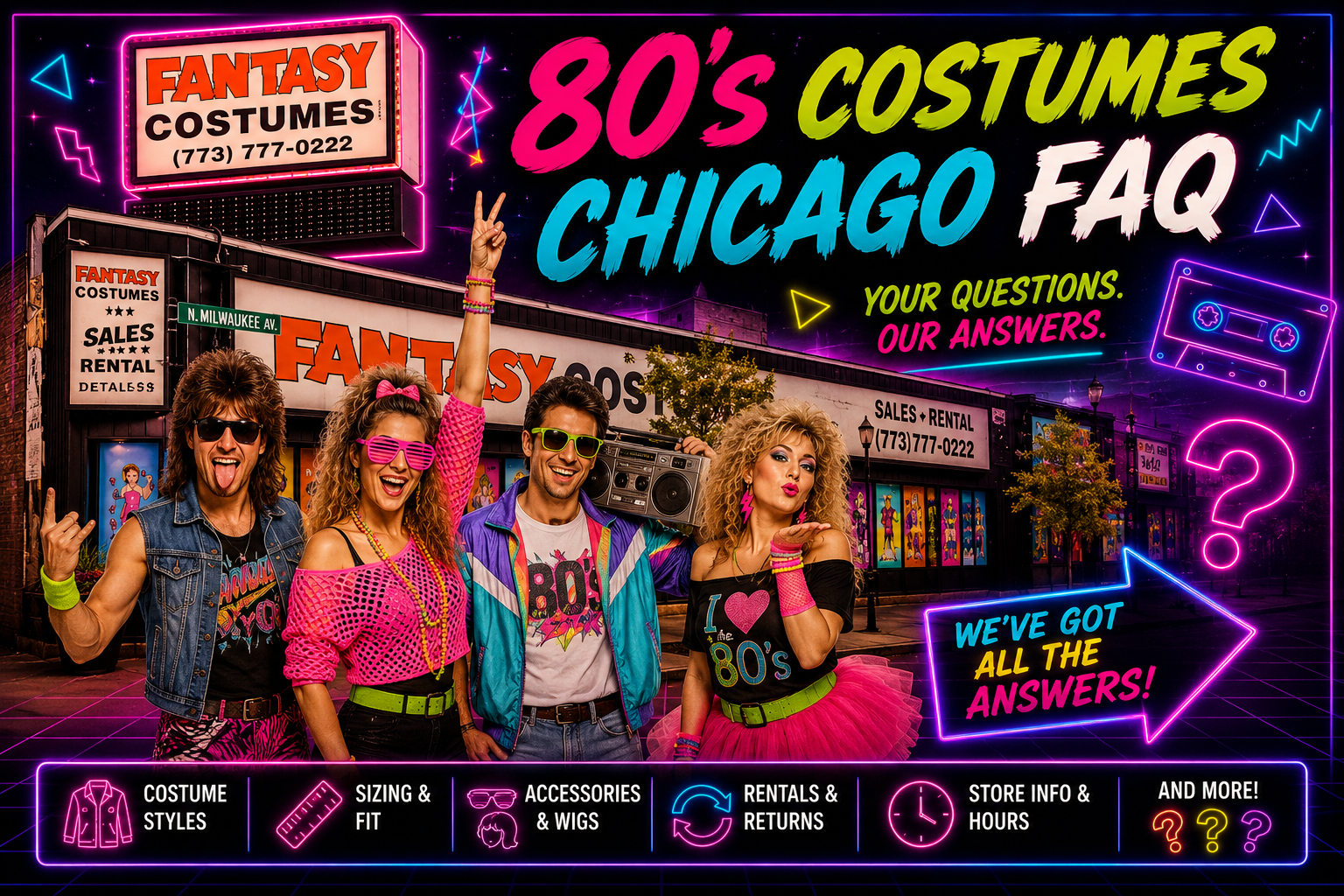 80's Costumes Chicago FAQ