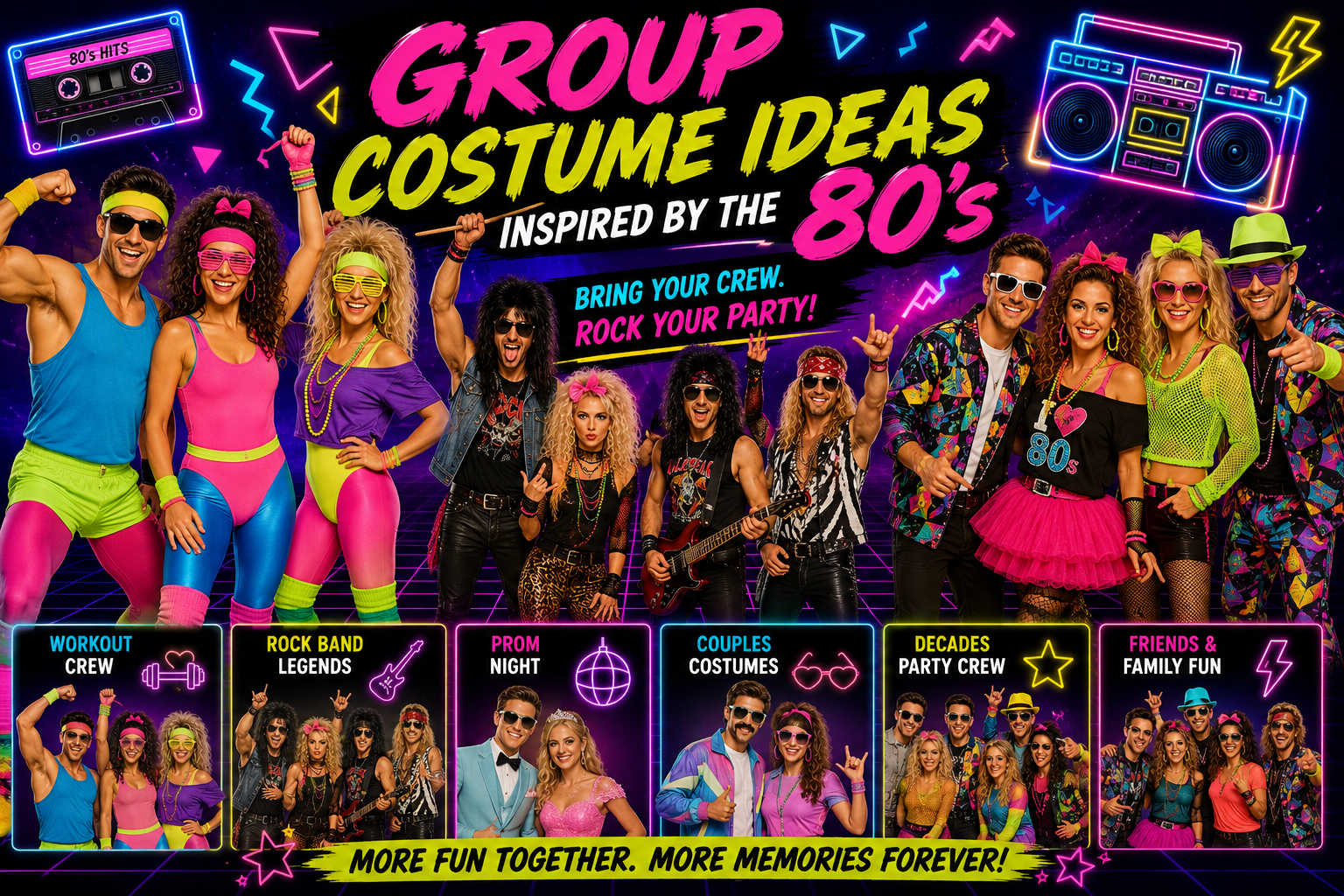 Group Costume Ideas Inspired by the 80's