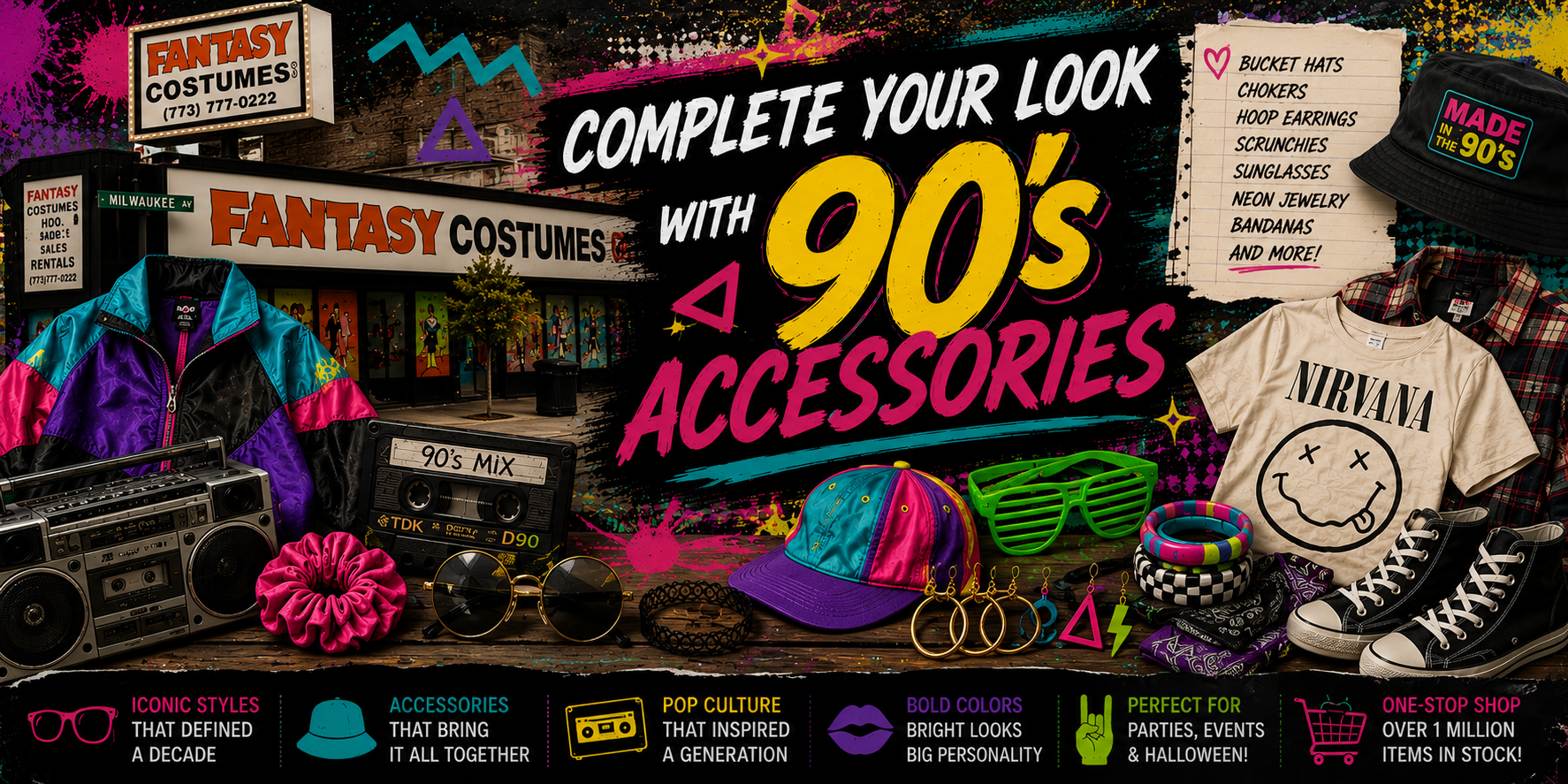 Complete Your Look with 90's Accessories Complete Your Look with 90's Accessories