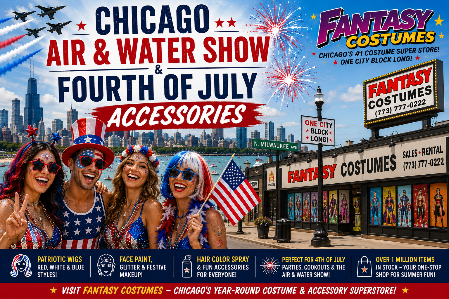 Chicago Air & Water Show & Fourth of July Accessories in Chicago