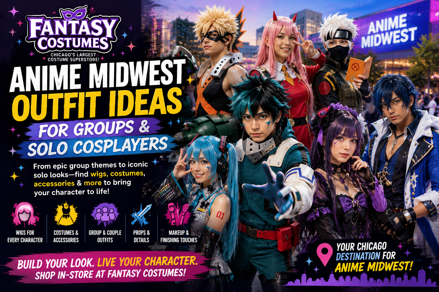 Anime Midwest Outfit Ideas for Groups & Solo Cosplayers Anime Midwest Outfit Ideas for Groups & Solo Cosplayers