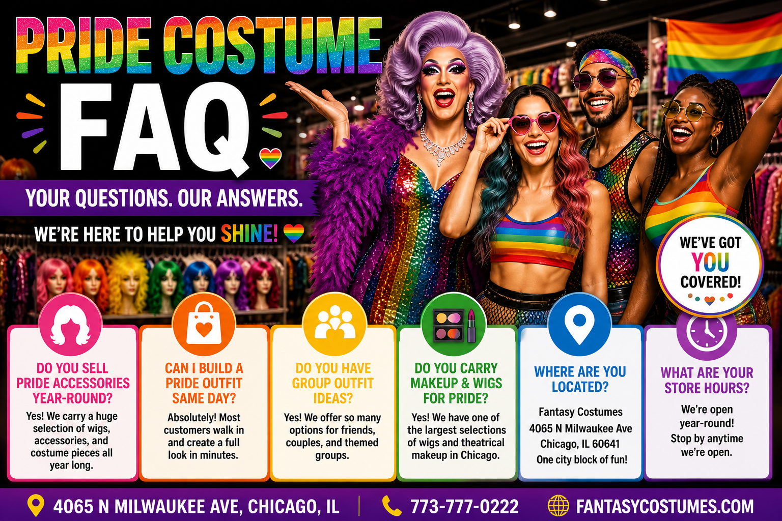 pride costumes in Chicago faq