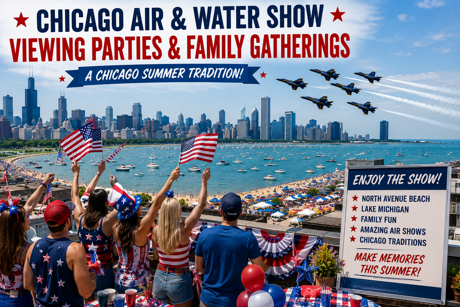 Chicago Air & Water Show Viewing Parties & Family Traditions