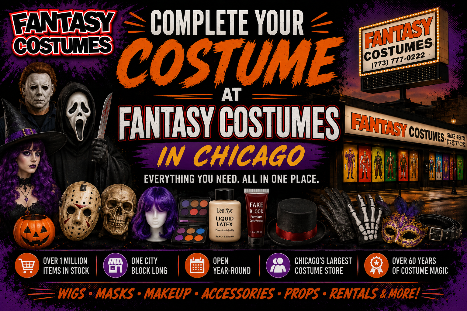 Complete Your Costume at Fantasy Costumes in Chicago
