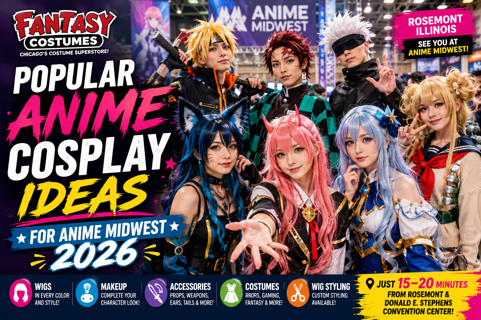 Popular Anime Cosplay Ideas for Anime Midwest 2026 Popular Anime Cosplay Ideas for Anime Midwest 2026