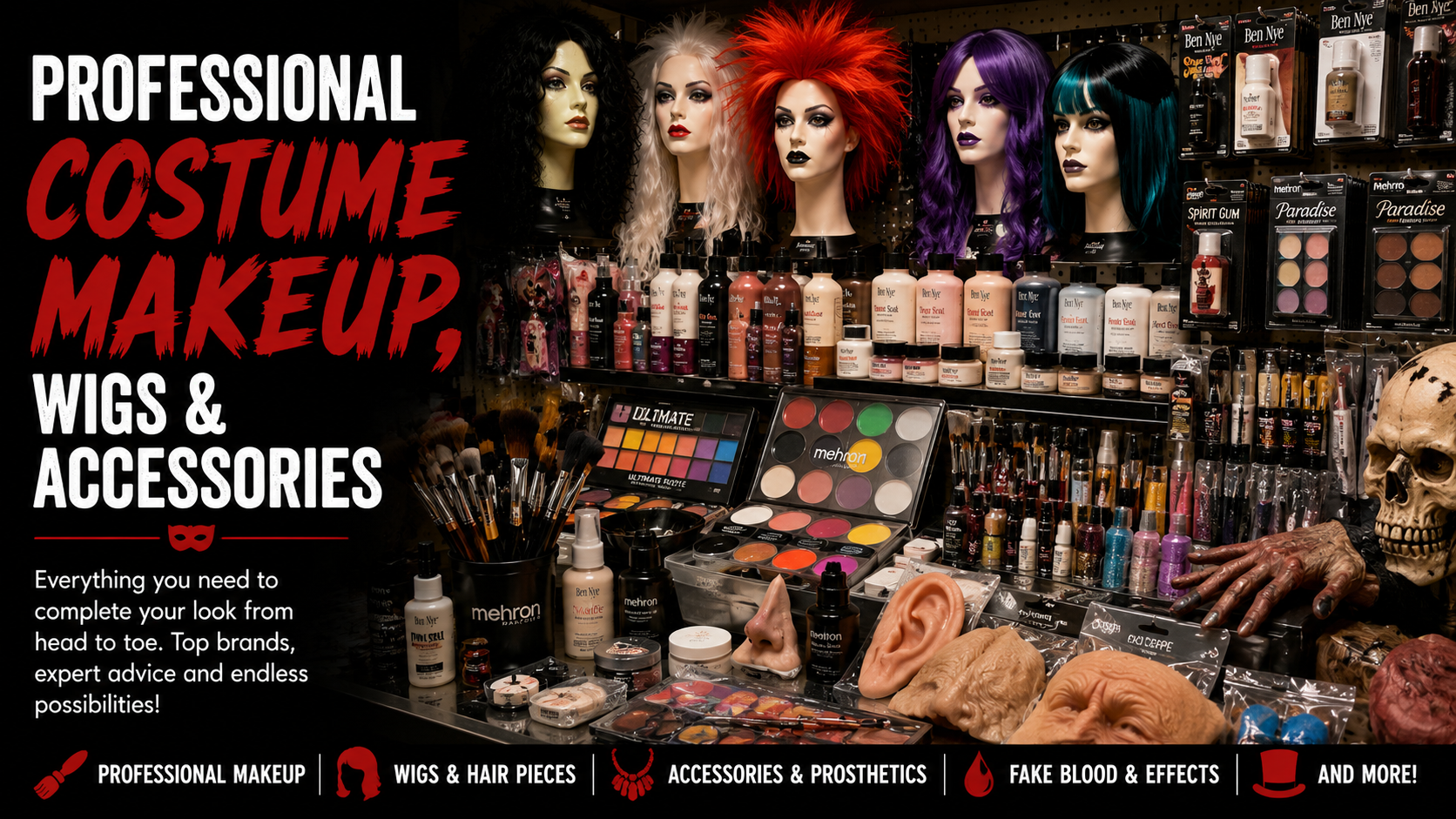 Professional Costume Makeup, Wigs and Accessories Professional Costume Makeup, Wigs and Accessories
