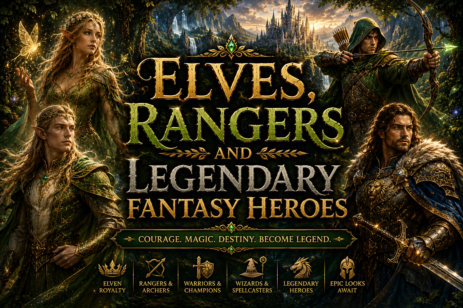 Elves, Rangers and Legendary Fantasy Heroes Elves, Rangers and Legendary Fantasy Heroes