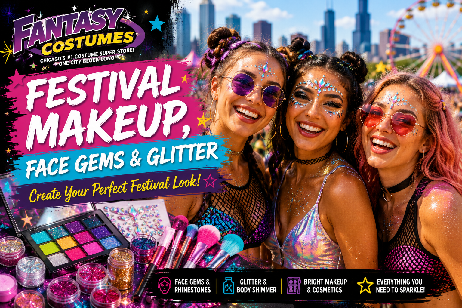 face gems and glitter