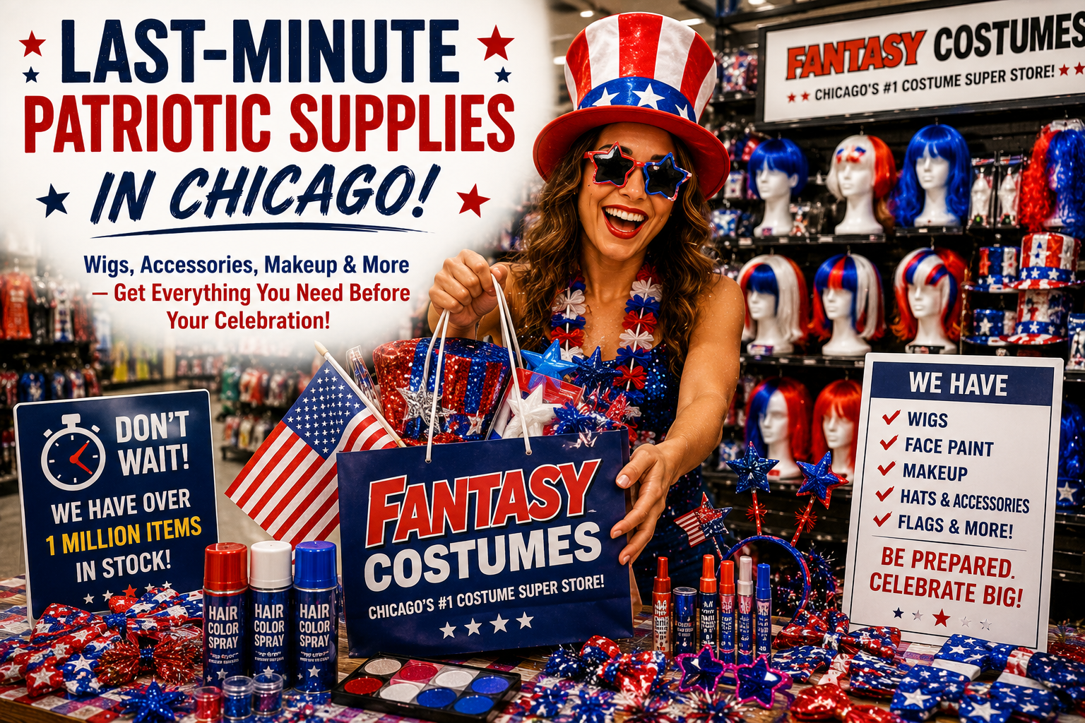 Last-Minute Patriotic Supplies in Chicago