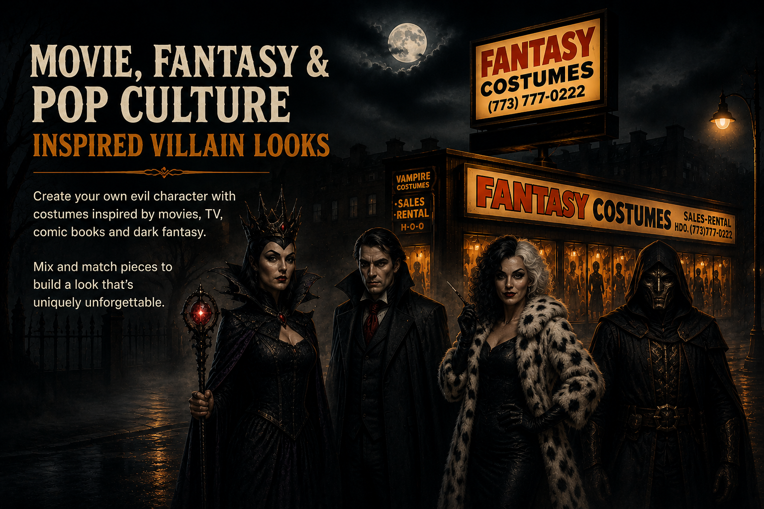 Movie, Fantasy & Pop Culture Inspired Villain Looks Movie, Fantasy & Pop Culture Inspired Villain Looks