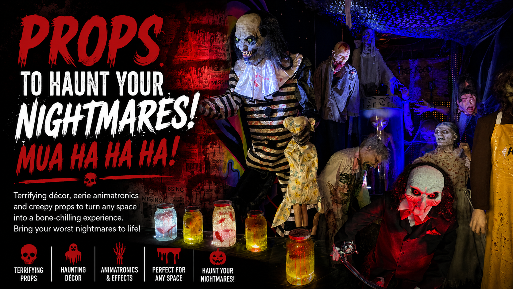 Props to Haunt Your Nightmares! Mua Ha Ha Ha! Props to Haunt Your Nightmares! Mua Ha Ha Ha!