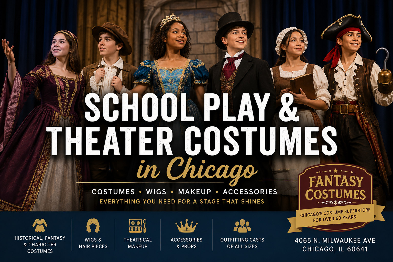 School Play & Theater Costumes in Chicago School Play & Theater Costumes in Chicago