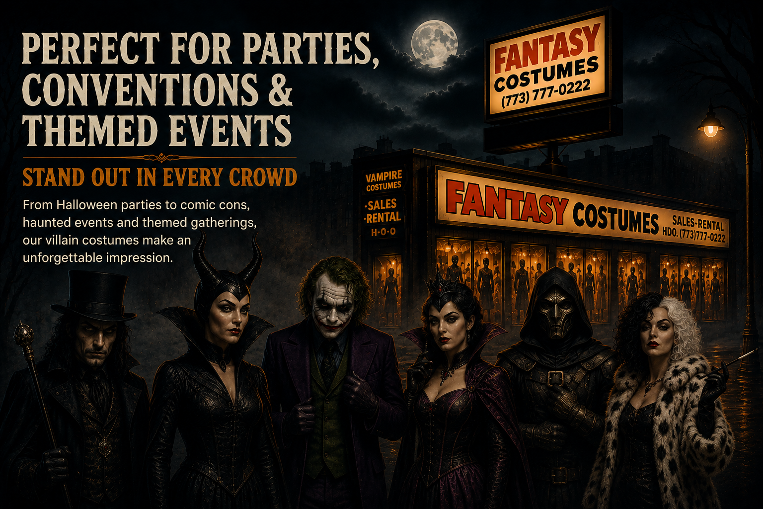 villains for themed events villains for themed events