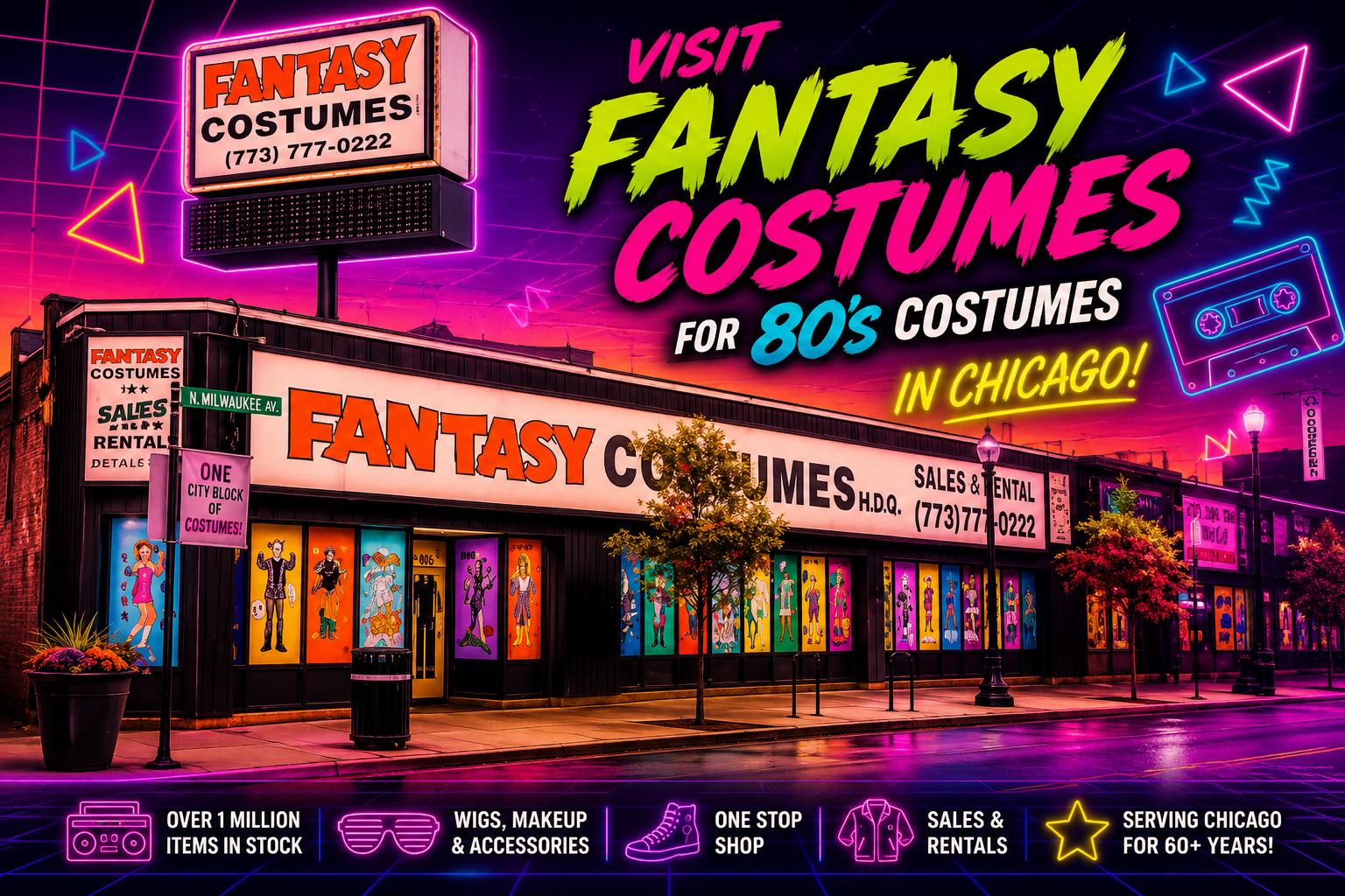 Visit Fantasy Costumes for 80's Costumes in Chicago