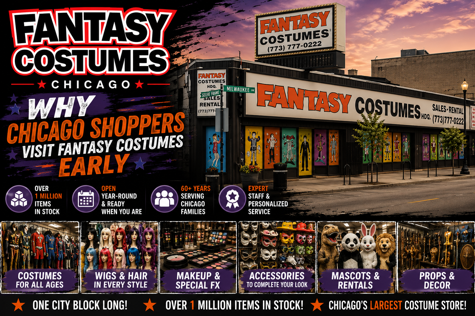 Why Chicago Shoppers Visit Fantasy Costumes Early Why Chicago Shoppers Visit Fantasy Costumes Early